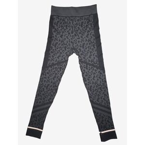 Sweaty Betty Ski Base Layer Leggings Womens 4/6 Gray Animal Jacquard Snowboard